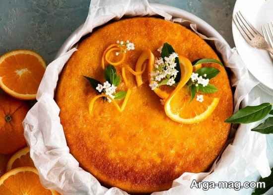دیزاین فانتزی کیک پرتقالی