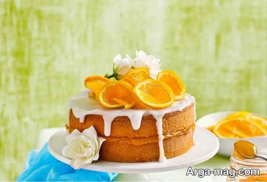 نمونه های دیزاین کیک پرتقالی
