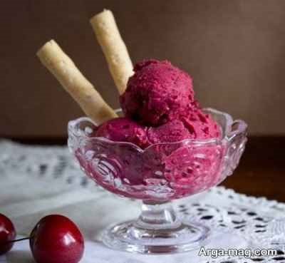 دستور تهیه بستنی گیلاس