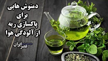 دمنوش هایی برای پاکسازی ریه از آلودگی هوا و روزهای پر گرد و خاک (فیلم)