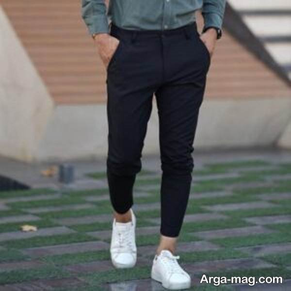 استایل کتونی با شلوار پارچه ای خاص