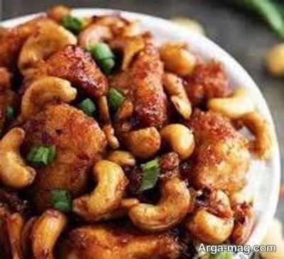 طرز تهیه مرغ و بادام هندی