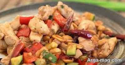 رسپی مرغ و بادام هندی