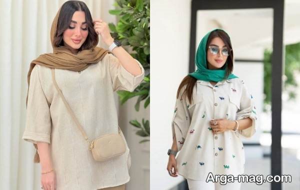 زیباترین مانتو نخی 1404