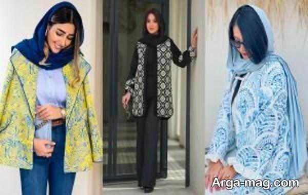 مانتو نخی در رنگ زیبا