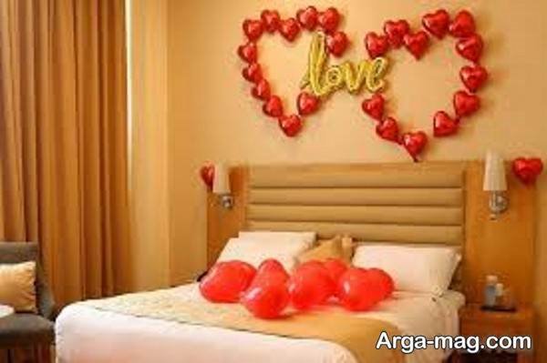 تزیینات تخت خواب عروس شیک