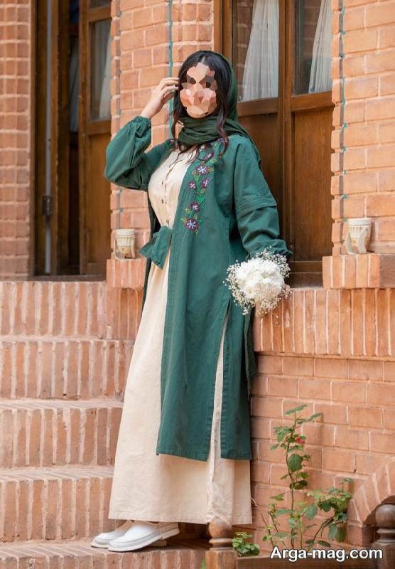مدل سارافون مانتویی در رنگ زیبا