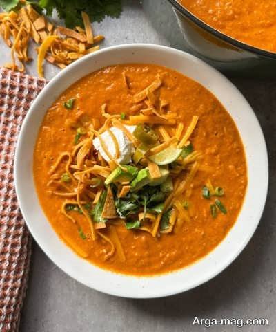 طرز تهیه سوپ تورتیلا خوشمزه با دو روش عالی