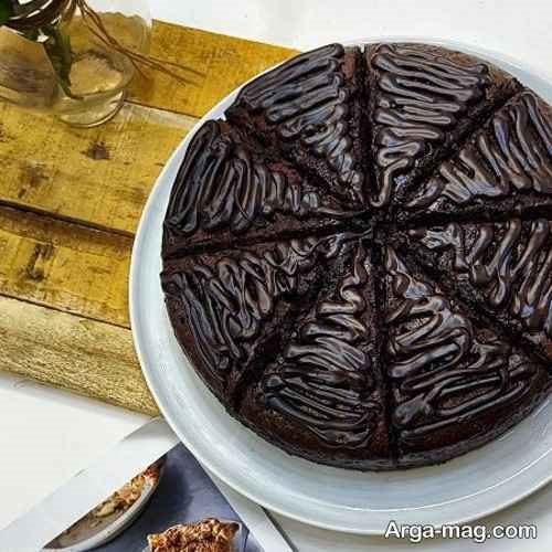 دیزاین کیک خیس با کاکائو