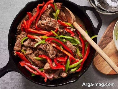 طرز تهیه خوراک گوشت و فلفل دلمه ای یک تجربه متفاوت و دلپذیر