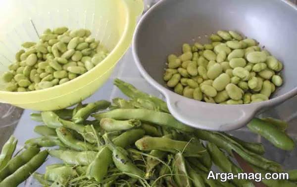 جدا کردن پوست باقلا