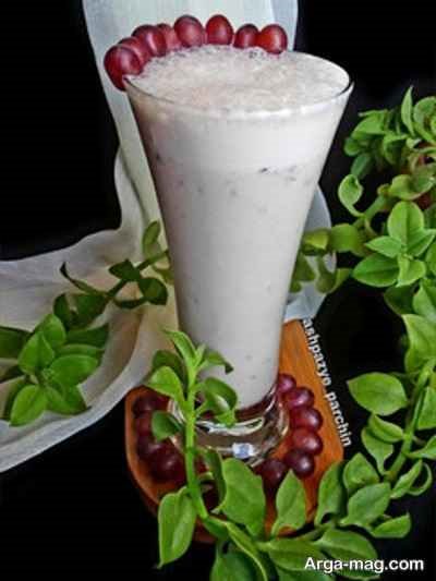 طرز تهیه میلک شیک انگور