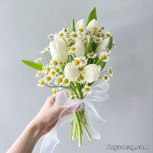 دسته گل لاله برای عروس