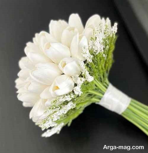 دیزاین لاکچری دسته گل لاله