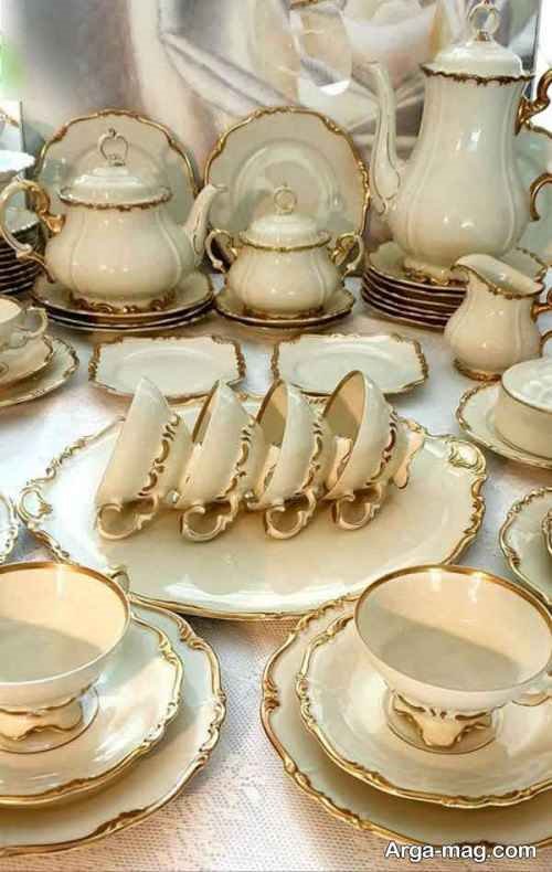 ایده های چیدمان و تزیین سرویس چینی عروس