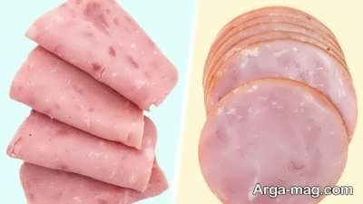 تفاوت ژامبون کالباس و بیکن