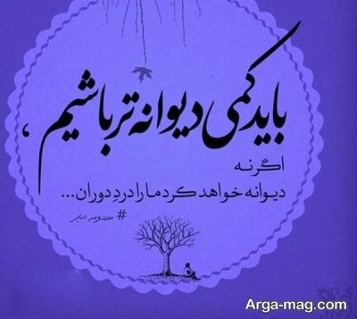 متن دلنشین در مورد دیوانگی