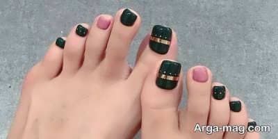 زیبایی ناخن های پا با استفاده از ژل لاک 