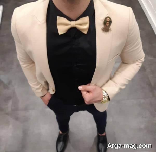 استایل با کت کرم خاص