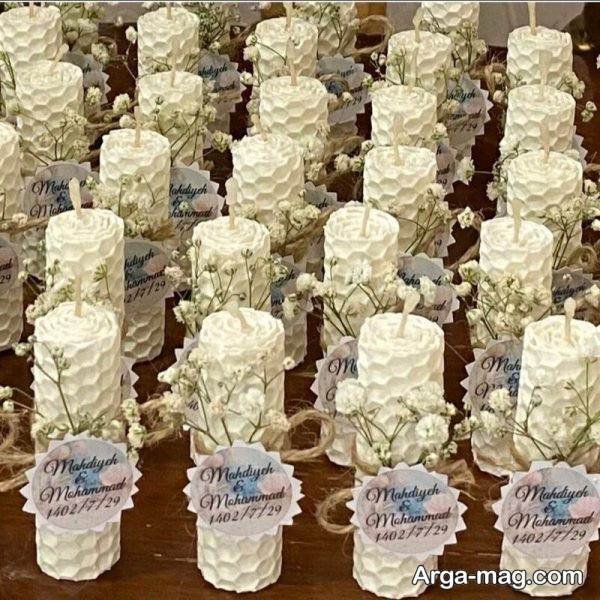 گیفت شمع عروس در طرح زیبا