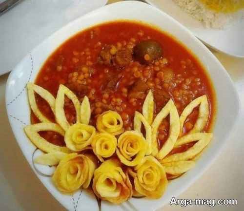 دیزاین سیب زمینی سرخ شده برای خورش