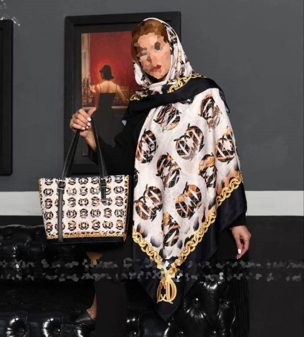 ست شال و کیف مجلسی ساده