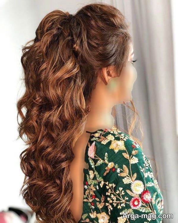 مدل آرایش موی کرلی خاص