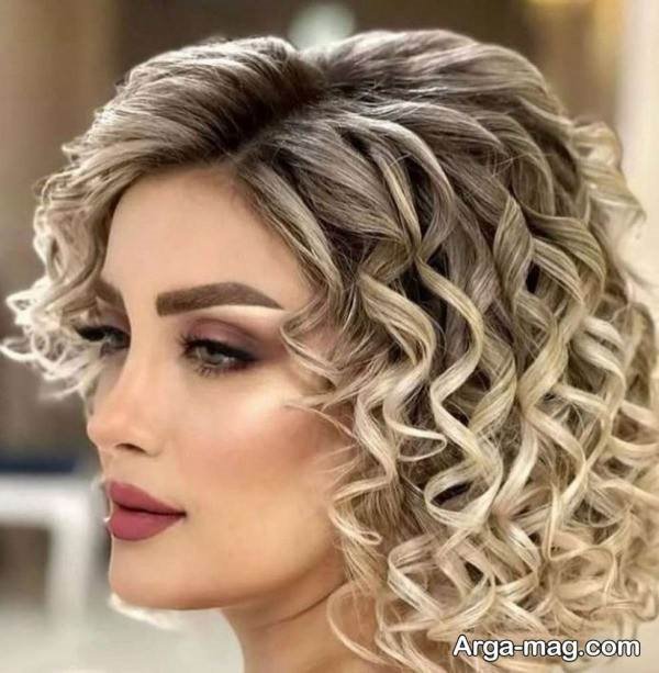 آرایش موی کرلی زیبا
