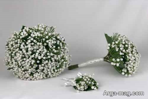 شیک ترین دسته گل عروس ژیپسوفیلا