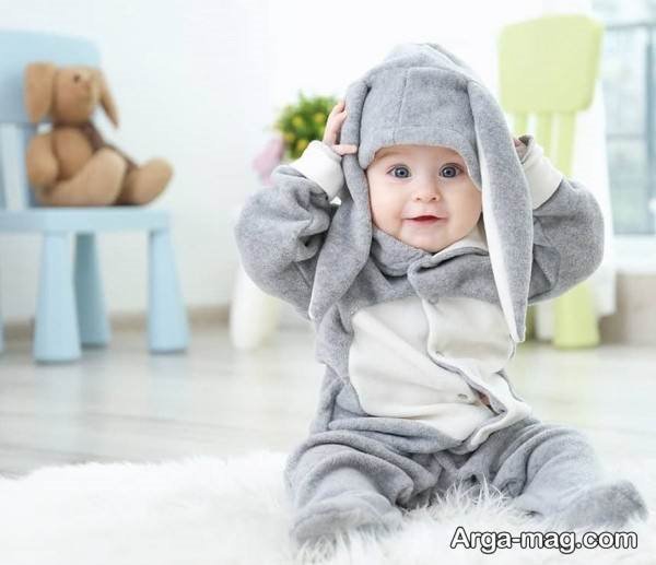 لباس نوزاد پاییزی در طرح خاص
