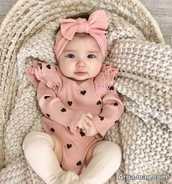 لباس نوزاد پاییزی ساده
