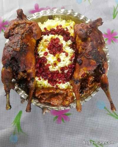 روش تهیه کبک شکم پر