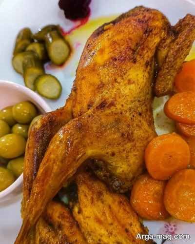 طرز تهیه کبک شکم پر