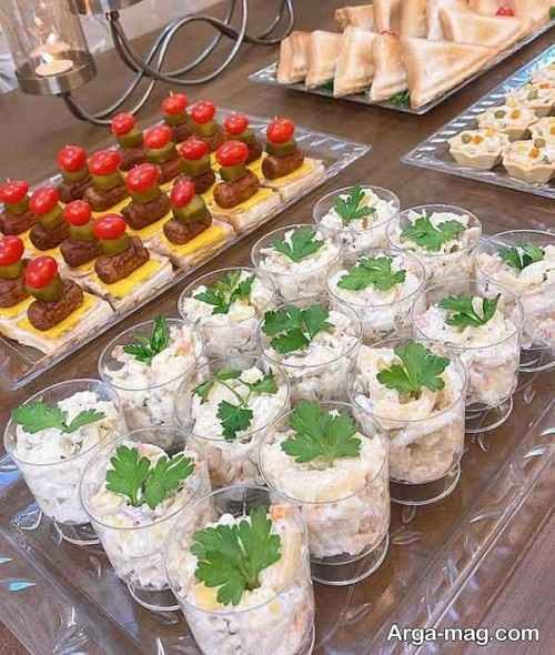 تزیین سالاد الویه مجلسی