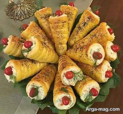 سالاد الویه تک نفره با قیف