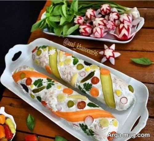 دیزاین سالاد الویه تک نفره در دیس