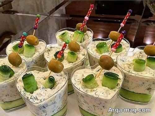 دیزاین قشنگ سالاد الویه تک نفره 