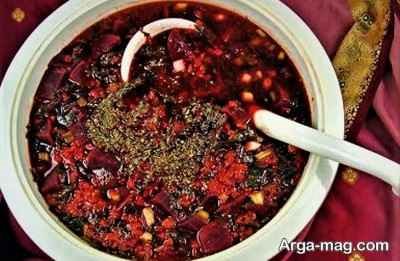 رسپی آش چغندر