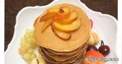 طرز تهیه پنکیک هلو