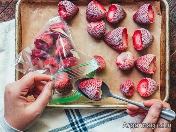 تکنیک های فریز کردن توت ‌فرنگی برای مدت طولانی