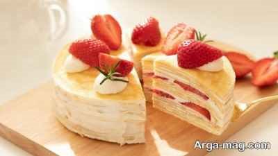 طرز تهیه کرپ توت فرنگی میان وعده خوشمزه با طعم متفاوت