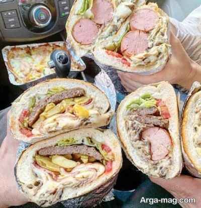 طرز تهیه ساندویچ بمبی