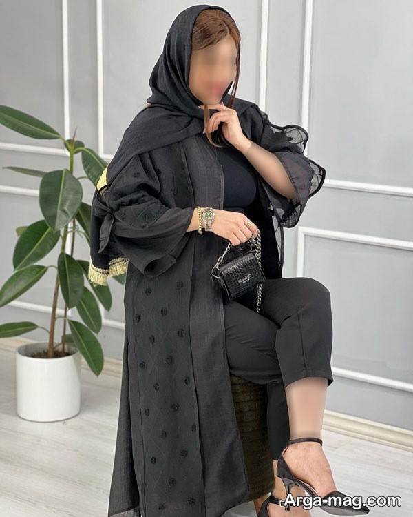 مدل مانتوی آستین پفی لاکچری