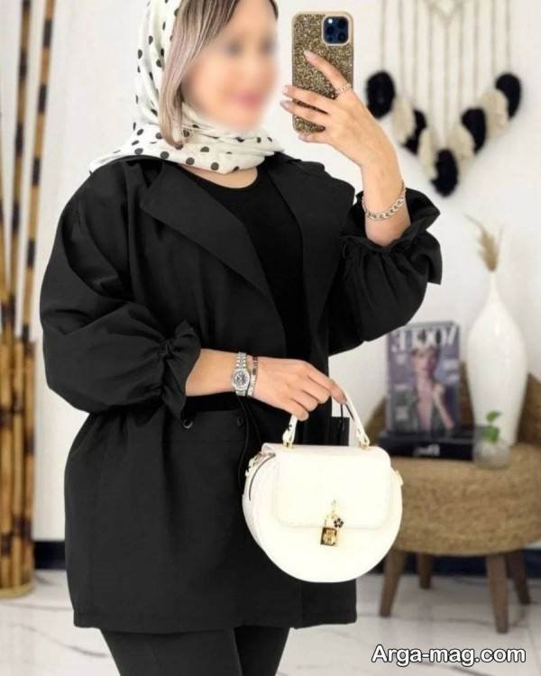 مدل مانتوی آستین پفی شیک