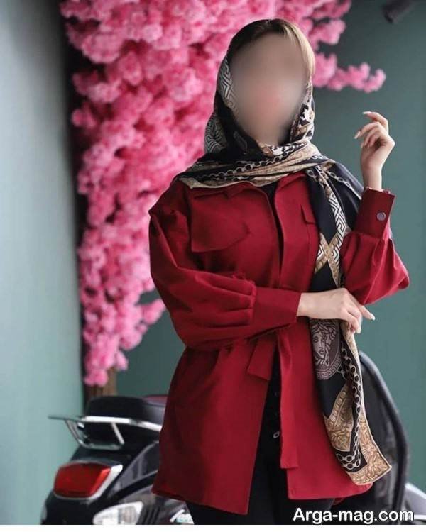 مدل متفاوت مانتوی آستین پفی