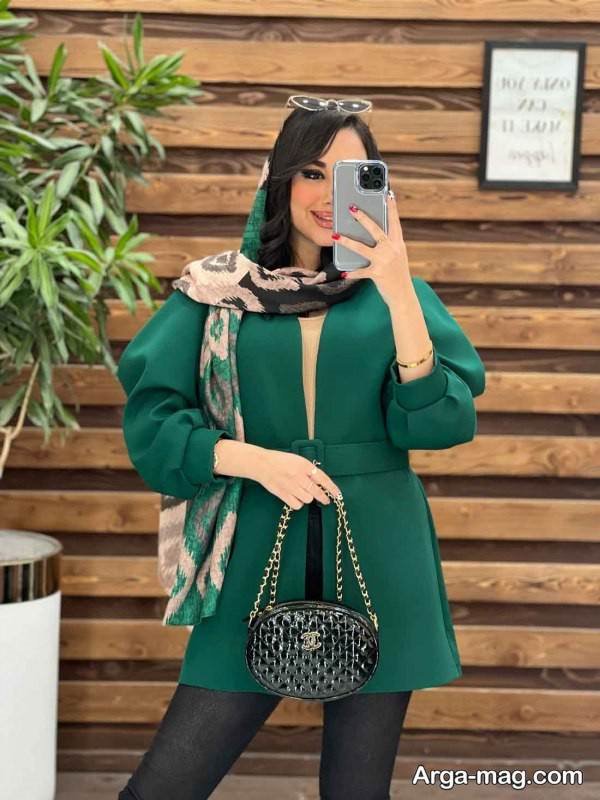 مدل لاکچری مانتوی آستین پفی
