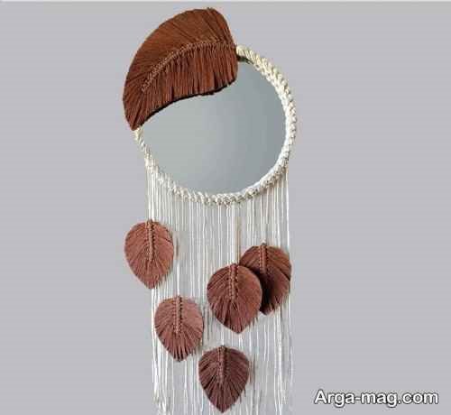 دیزاین با آینه مکرومه