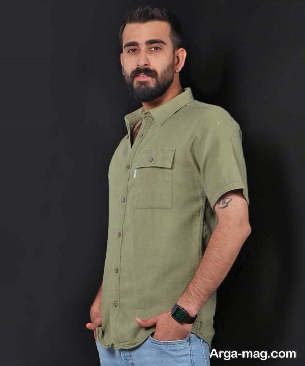 تیپ با پیراهن در رنگ زیبا