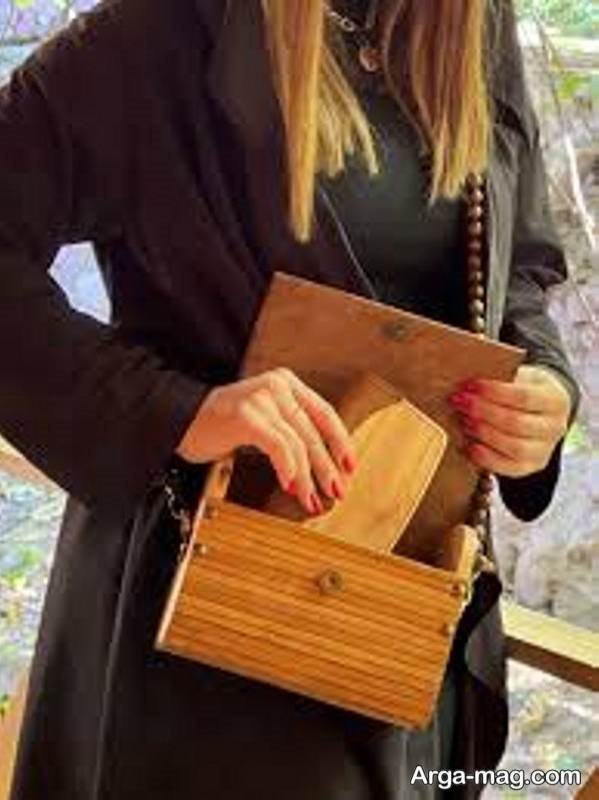زیباترین کیف چوبی