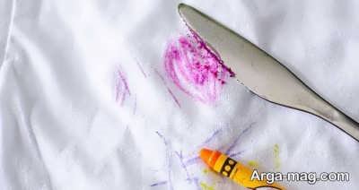رفع لکه های مداد شمعی از روی لباس 